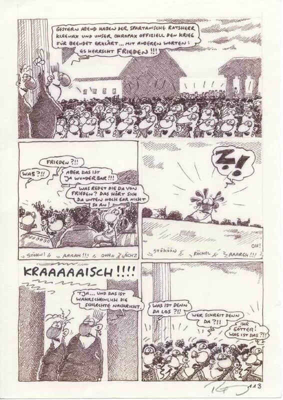Lysistrata par Ralf König - Planche originale