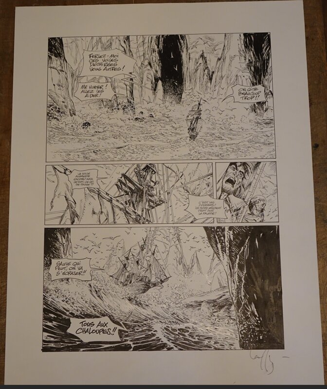 Mathieu Lauffray, Long John Silver - T3 - P10 - Planche originale