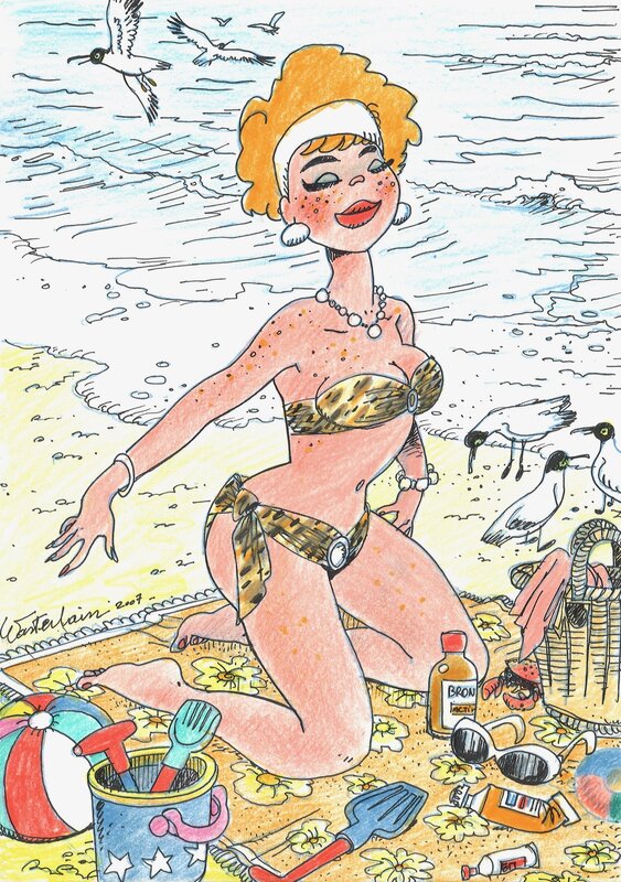Marc Wasterlain, Jeannette Pointu / Sarah Spits - Illustration originale