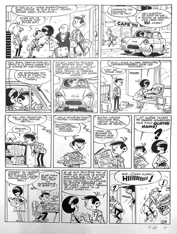 Babiole et Zou par Greg - Planche originale