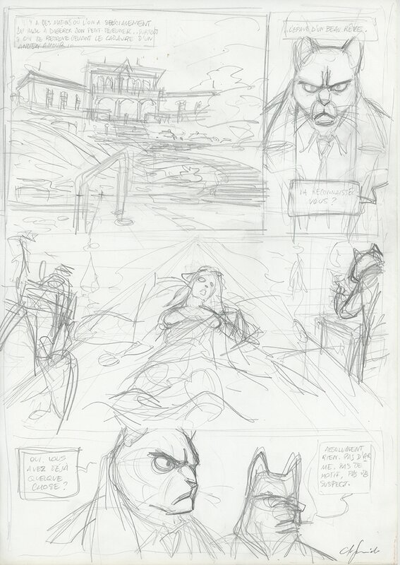 Juanjo Guarnido, Blacksad, Tome 1, planche 1 - Œuvre originale