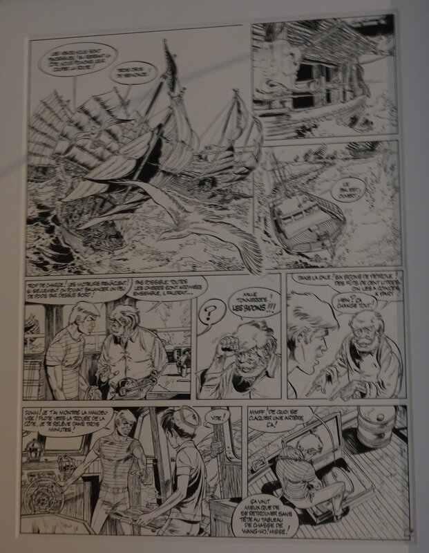 Le général Satan. par Hermann - Planche originale