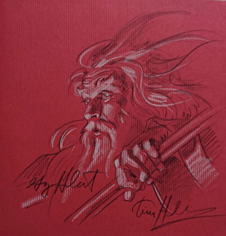 Gandalf par Tim Hildebrandt, Greg Hildebrandt - Dédicace