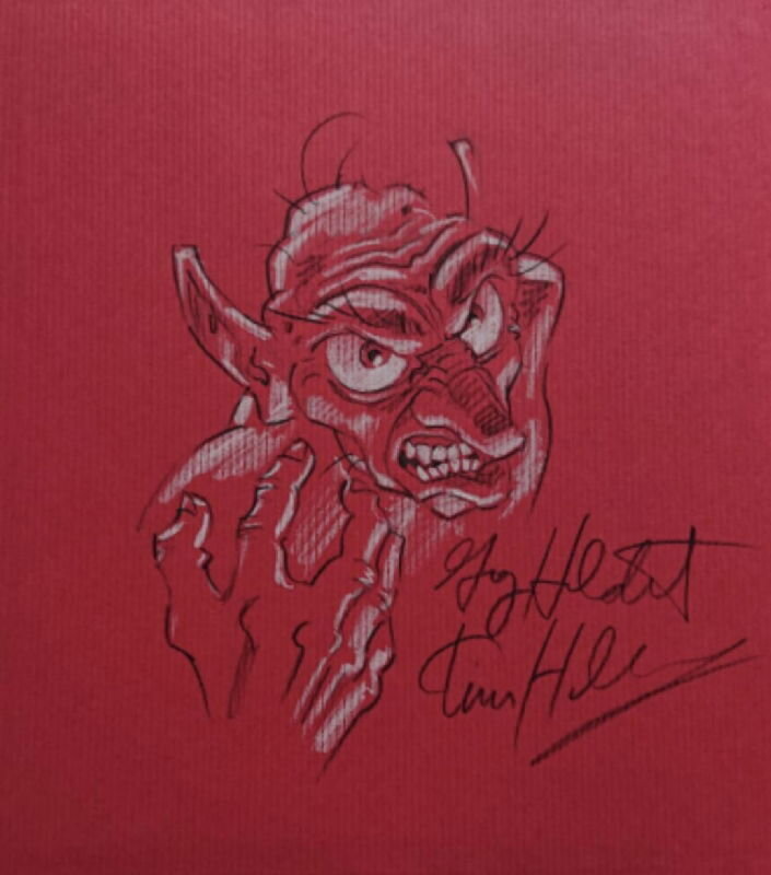 Gollum par Tim Hildebrandt, Greg Hildebrandt - Dédicace