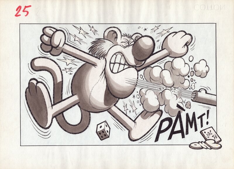 For sale - Salgarone [Le Lion] by Benito Jacovitti - Original Illustration