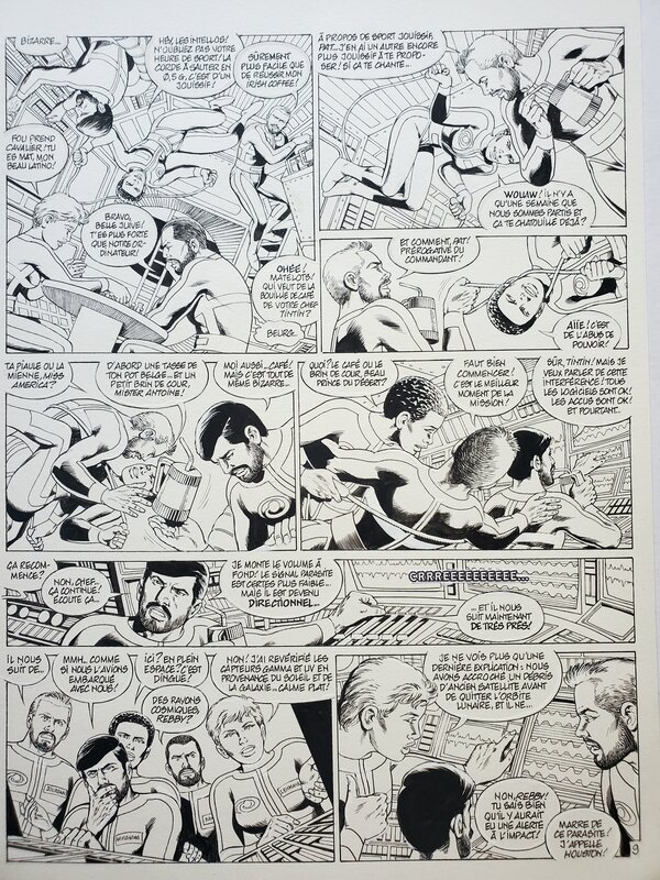 Jean-Yves Mitton, DEMAIN...MARS - FECONDATION planche originale n°9 - Comic Strip