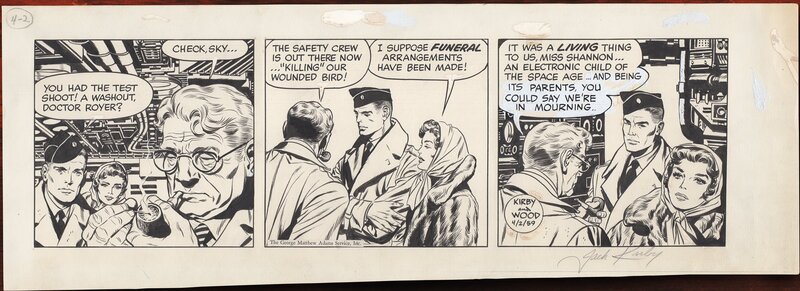 Jack Kirby, Wally Wood, Sky Masters of the Space Force- April 2, 1959 (Jack Kirby / Wally Wood) - Planche originale