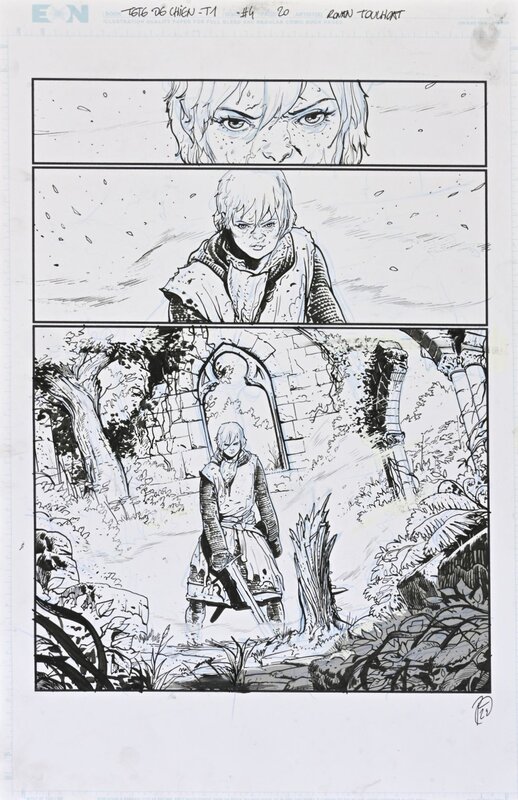 Ronan Toulhoat, Vincent Brugeas, Tête de Chien, Tome 1 - Planche originale