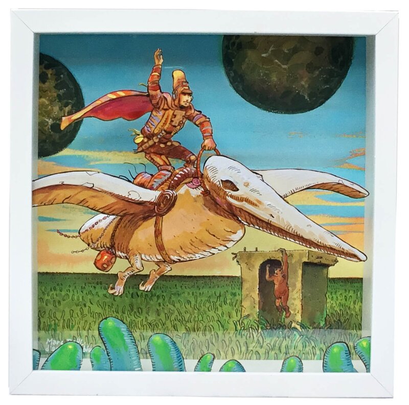 En vente - Marc Rouchairoles d'après Moebius, Arzack le pont et le monstre - Planche originale