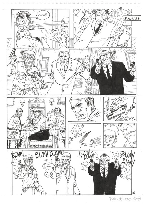 Les teigneux par Phil Castaza, Philippe Chanoinat - Planche originale