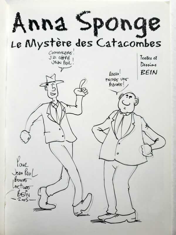 Stéphane Bein, ANNA SPONGE   T2 LE MYSTERE DES CATACOMBES - Dédicace