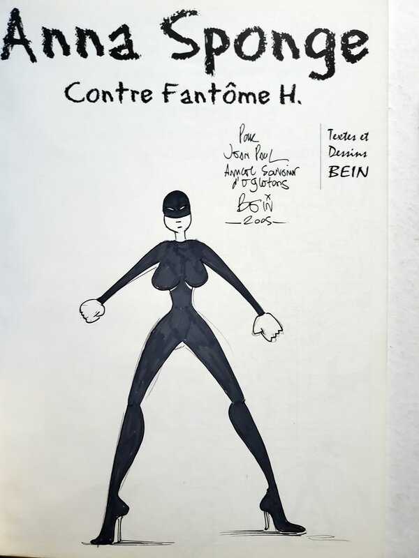 Stéphane Bein, ANNA SPONGE   T3 CONTRE FANTÔME H. - Dédicace