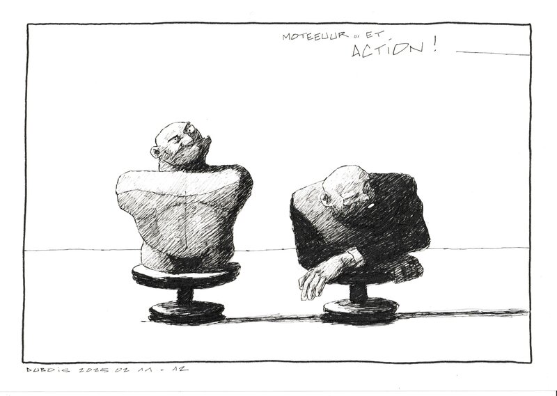 Stéphane Dubois, Action ! (expo Paris) - Illustration originale