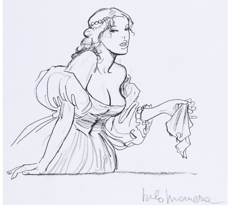 Milo Manara, La Bella Donna Vitruviana - Illustration originale