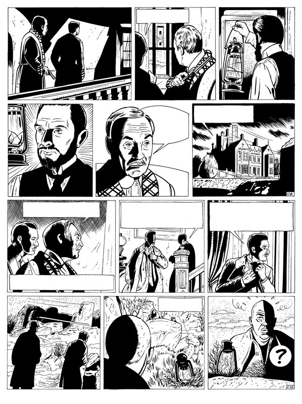 En vente - Marniquet Frederic, Fabien Rypert, Planche Sherlock Holmes : Le chien des Baskerville - Planche originale
