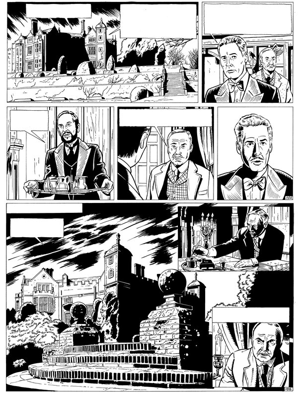 For sale - Marniquet Frederic, Fabien Rypert, Planche Sherlock Holmes : Le chien des baskerville - Comic Strip
