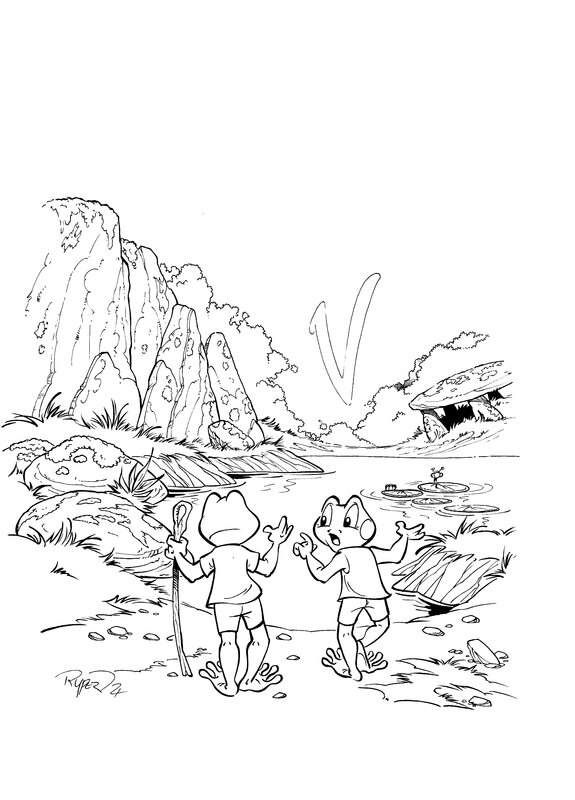 En vente - Projet couv 10 par Fabien Rypert - Planche originale