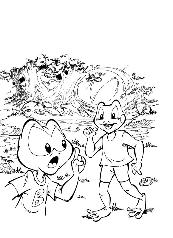 En vente - Projet couv t10 par Fabien Rypert - Planche originale