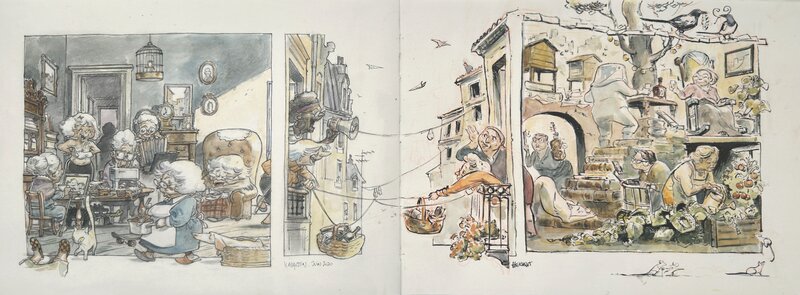 A l'écoute par Virginie Augustin, Gaëlle Hersent - Illustration originale
