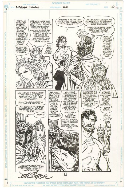 For sale - John Byrne, Wonder Woman #122 p10 (Signed) - Comic Strip