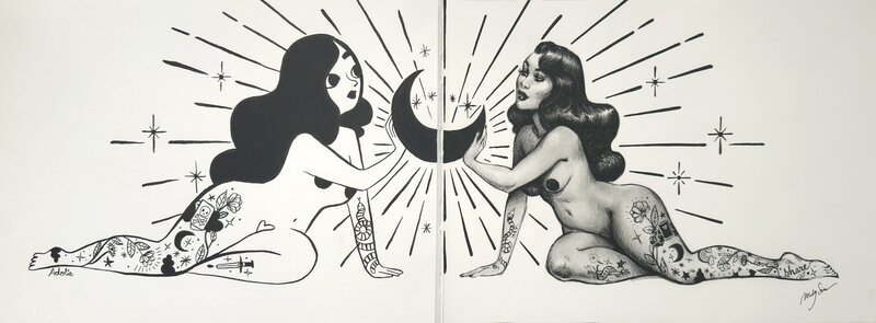 Miroir de l'âme by Adolie Day, Maly Siri - Original Illustration
