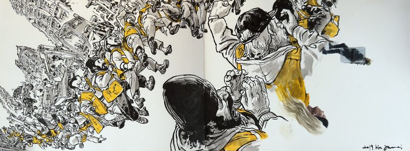 Mouvement perpétuel par Kim Jung Gi, Kim Hyun Jin - Illustration originale