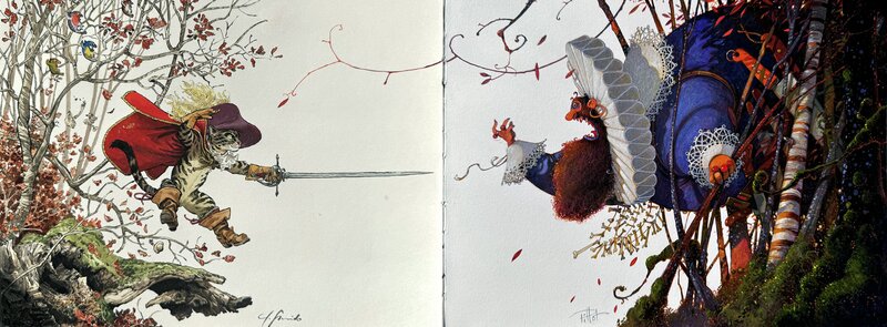 Le Duel par Juanjo Guarnido, Frédéric Pillot - Illustration originale