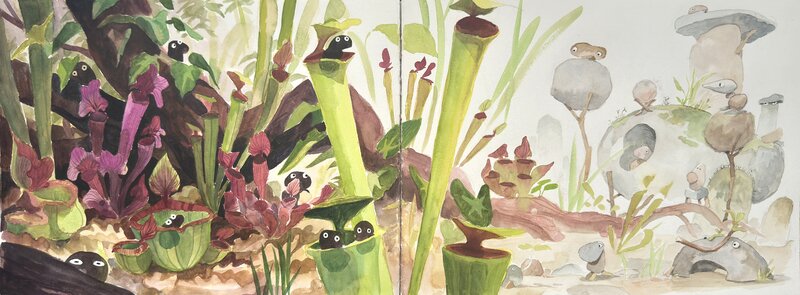 Les Esprits by Camille André, Seth Boyden - Original Illustration