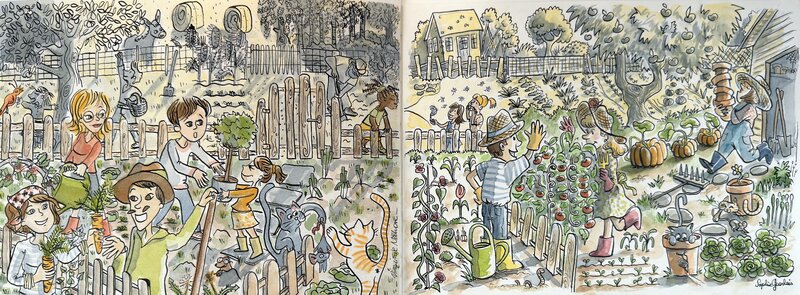 Mise au vert by Virginie Nahon, Sophie Guerlais - Original Illustration