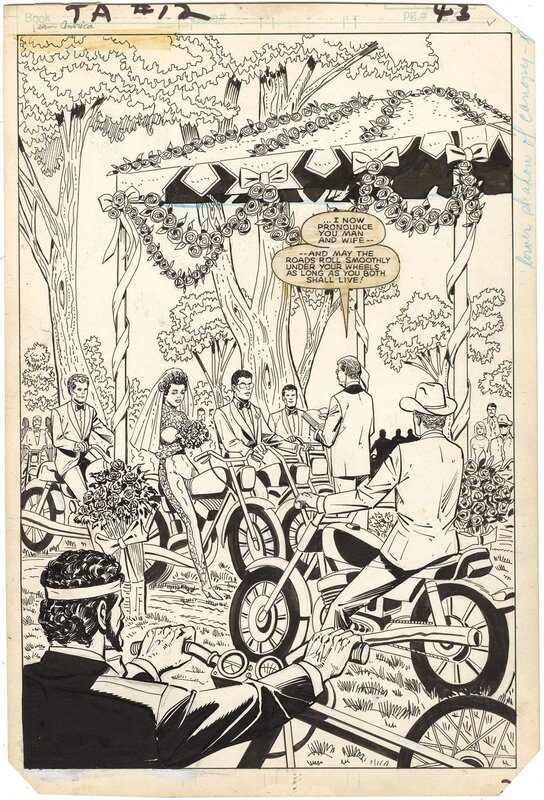En vente - Don Perlin, Vince Colletta, Team America #12 p43 (Splash) (Conclusion of Series) - Planche originale