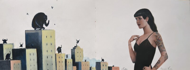 King by Olivier Tallec, François Roca - Original Illustration