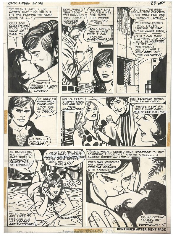 For sale - Our Love #20 p4 by George Tuska, Paul Reinman - Comic Strip