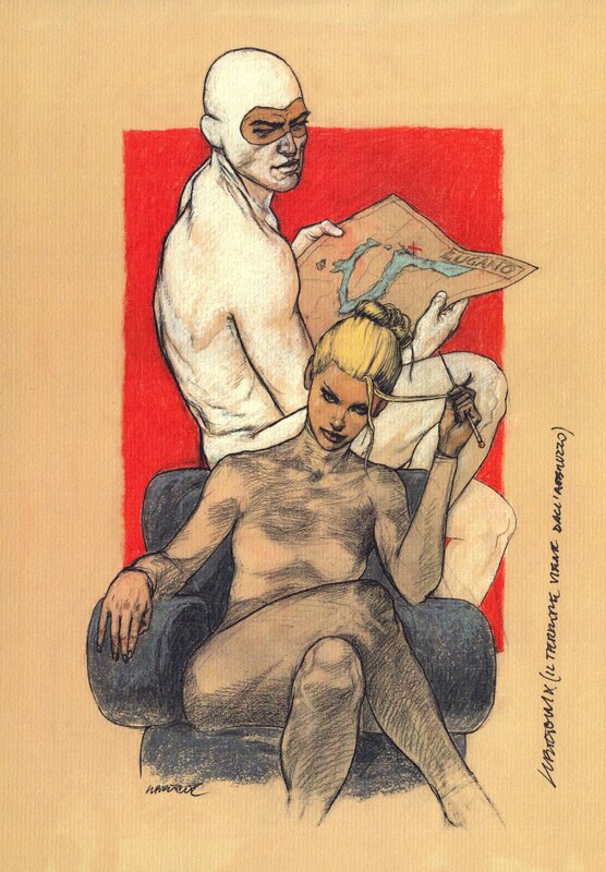 En vente - Tanino Liberatore, Eva Kant et Diabolik [COLOR GUIDE - épreuve couleur] - Mise en couleur
