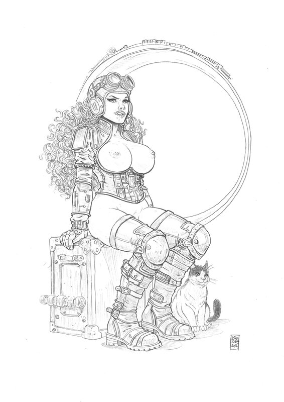 Arkadiusz Klimek, Planétoïde sans loi / Planetoida bezprawia - Original Illustration