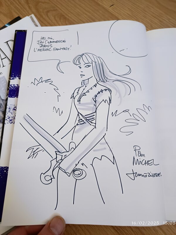 Bd dédicacée Mézières - Sketch