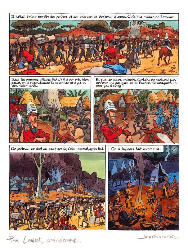 Nicolas Dumontheuil, La colonne - planche originale - Planche originale