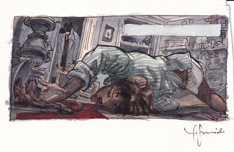 Juanjo Guarnido, Blacksad - étude couleur tome 2 - Œuvre originale
