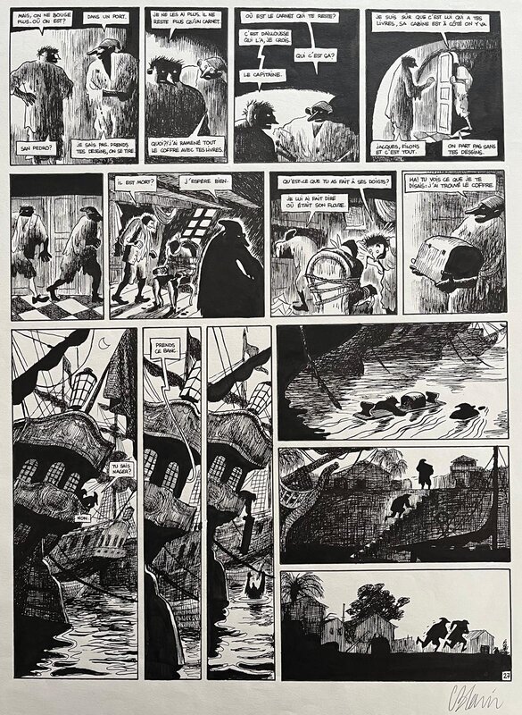 Christophe Blain, Isaac le Pirate - Olga - Planche 27 - Planche originale