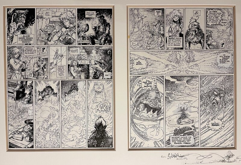 Régis Loisel, Serge Le Tendre, Diptyque 11/12 - La Quête - La conque de Ramor - Planche originale