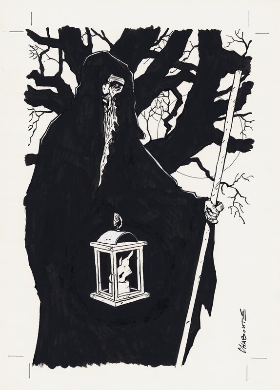 Chabouté - Tarot, L’Hermite - Illustration originale