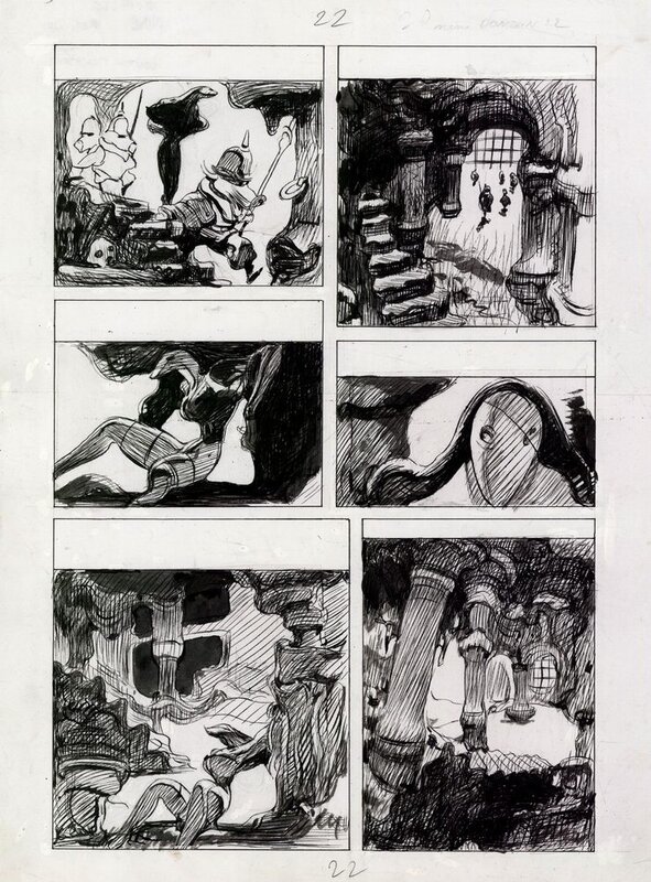 En vente - Carlos Nine, Donjon Monsters - Tome 8 - Crève Coeur - Planche originale