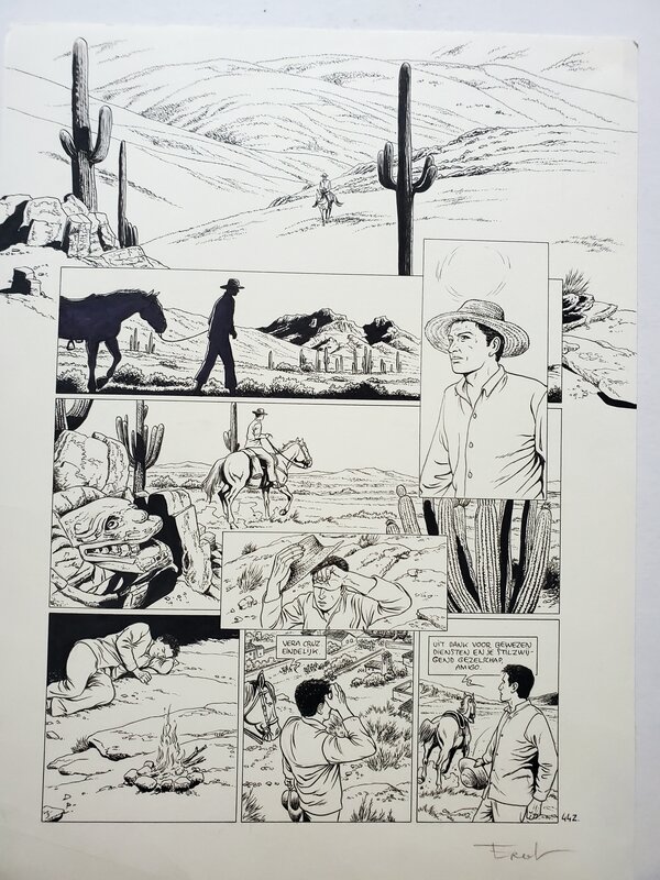 Ersel, LE ZOUAVE   T1 MOURIR D'AIMER - Planche originale
