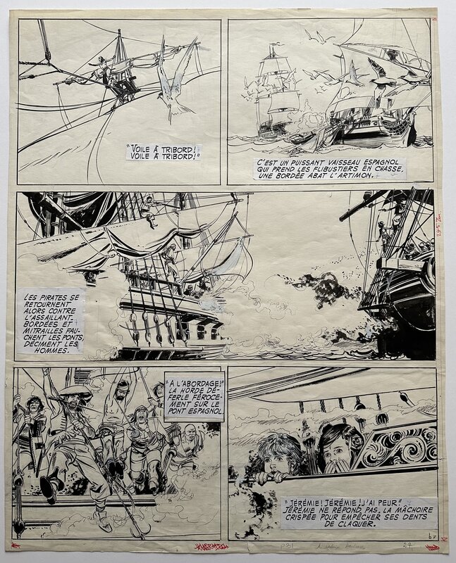Paul Gillon, Jérémie, « Les Dieux Barbares » - Planche originale