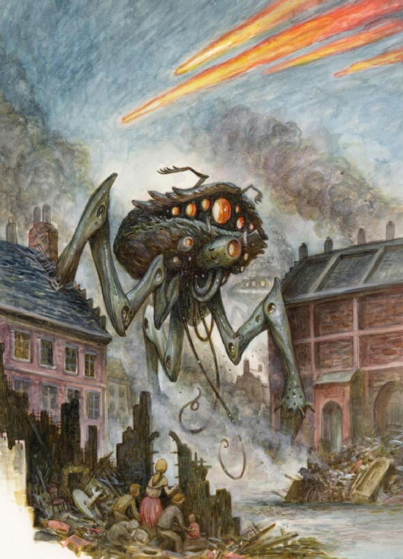 War of the Worlds by Justin Gerard - Original Illustration