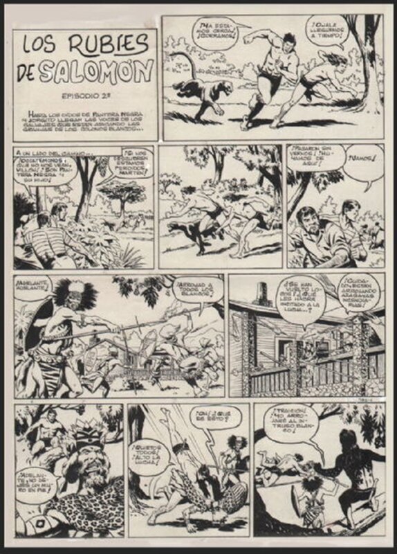 Juan QUIROS, BINGO  -  Pantera Negra - Comic Strip