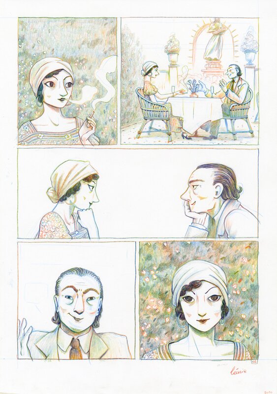 En vente - Léonie Bischoff, Anaïs Nin : planche originale 122 - Planche originale