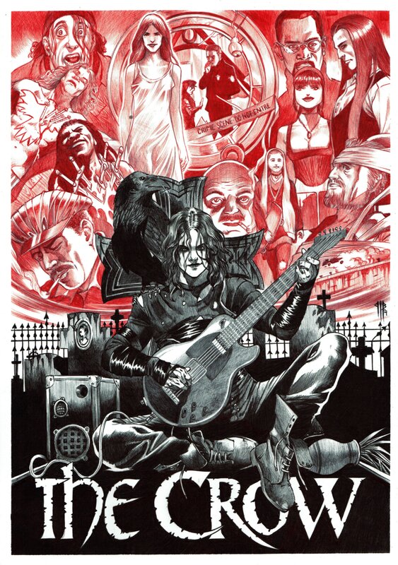 En vente - The CROW par Philippe Bringel - Illustration originale