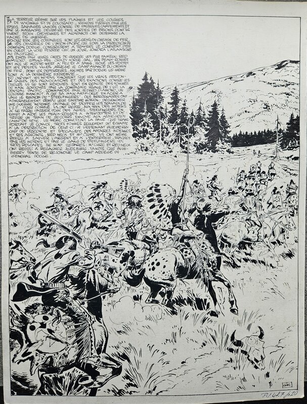 Jean Giraud, Jean-Michel Charlier, 1967 - Blueberry : La Piste des Sioux - Comic Strip