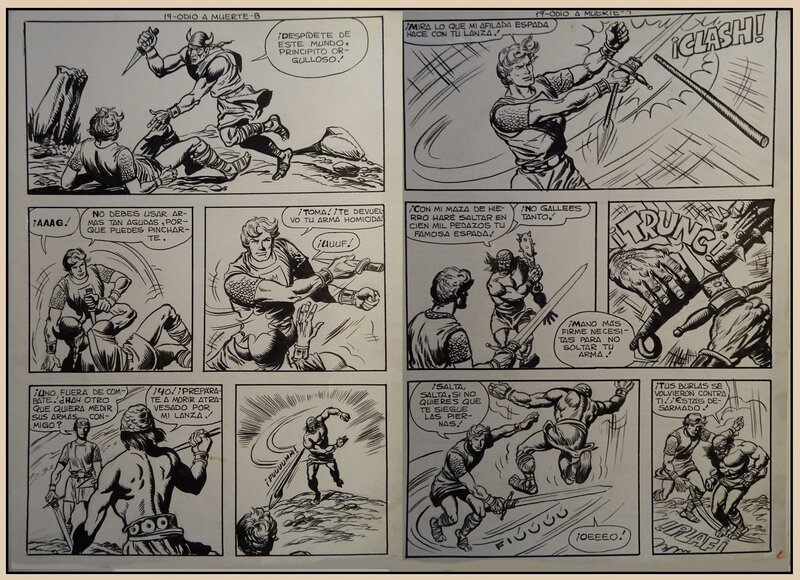 Manuel Lopez Blanco, NIKOS  le Prince de Rhodes - Planche originale
