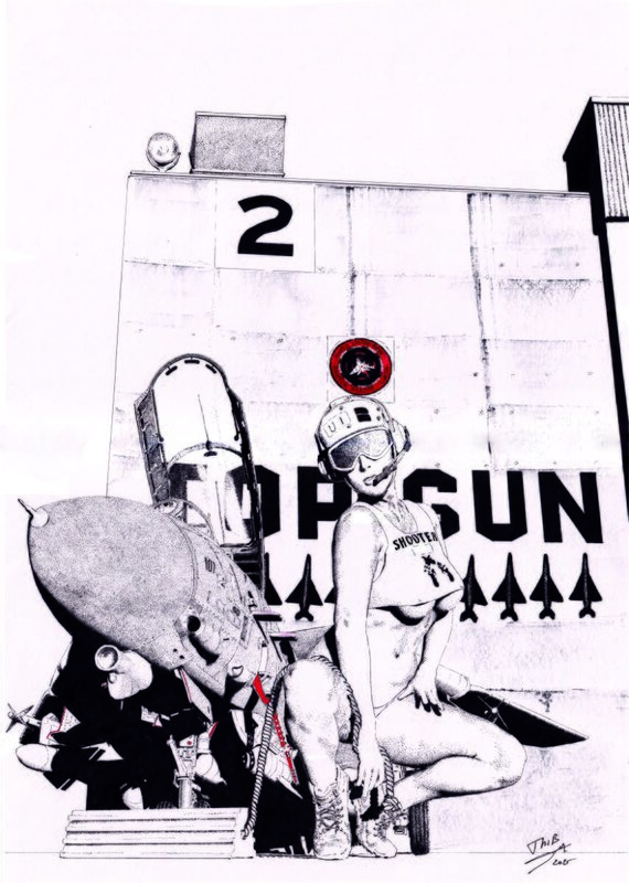 Top gun par Thib - Illustration originale